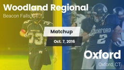 Matchup: Woodland Regional vs. Oxford  2016