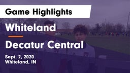 Whiteland  vs Decatur Central  Game Highlights - Sept. 2, 2020