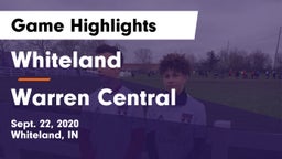 Whiteland  vs Warren Central  Game Highlights - Sept. 22, 2020