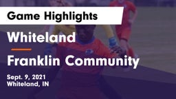Whiteland  vs Franklin Community  Game Highlights - Sept. 9, 2021