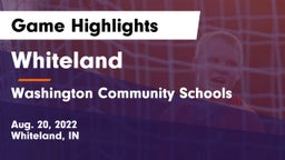 Whiteland  vs Washington Community Schools Game Highlights - Aug. 20, 2022