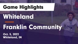 Whiteland  vs Franklin Community  Game Highlights - Oct. 5, 2022