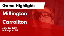 Millington  vs Carrollton  Game Highlights - Jan. 28, 2020