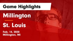 Millington  vs St. Louis  Game Highlights - Feb. 14, 2020