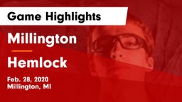 Millington  vs Hemlock  Game Highlights - Feb. 28, 2020