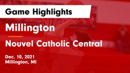 Millington  vs Nouvel Catholic Central  Game Highlights - Dec. 10, 2021