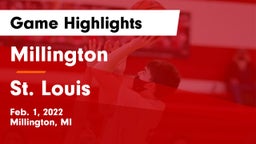 Millington  vs St. Louis  Game Highlights - Feb. 1, 2022