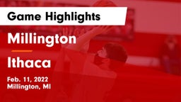 Millington  vs Ithaca  Game Highlights - Feb. 11, 2022