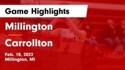 Millington  vs Carrollton  Game Highlights - Feb. 18, 2022