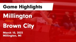 Millington  vs Brown City Game Highlights - March 10, 2023