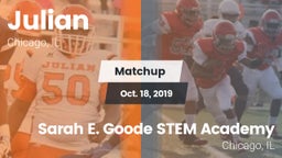 Matchup: Julian  vs. Sarah E. Goode STEM Academy  2019