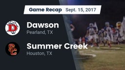 Recap: Dawson  vs. Summer Creek  2017