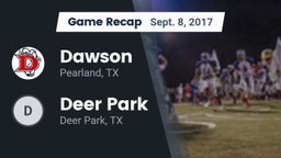 Recap: Dawson  vs. Deer Park  2017