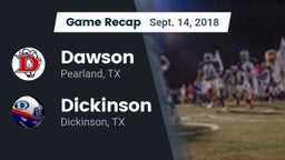 Recap: Dawson  vs. Dickinson  2018