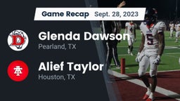 Recap: Glenda Dawson  vs. Alief Taylor  2023