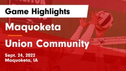 Maquoketa  vs Union Community  Game Highlights - Sept. 24, 2022