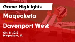 Maquoketa  vs Davenport West  Game Highlights - Oct. 8, 2022