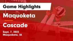 Maquoketa  vs Cascade  Game Highlights - Sept. 7, 2023