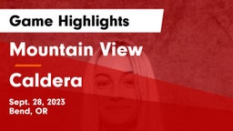 Mountain View  vs Caldera  Game Highlights - Sept. 28, 2023