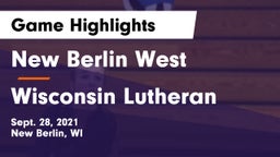 New Berlin West  vs Wisconsin Lutheran  Game Highlights - Sept. 28, 2021