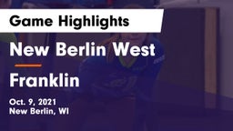 New Berlin West  vs Franklin  Game Highlights - Oct. 9, 2021
