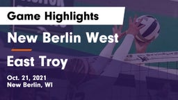 New Berlin West  vs East Troy  Game Highlights - Oct. 21, 2021