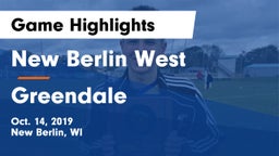 New Berlin West  vs Greendale  Game Highlights - Oct. 14, 2019