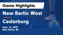 New Berlin West  vs Cedarburg  Game Highlights - Sept. 26, 2020