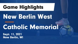 New Berlin West  vs Catholic Memorial Game Highlights - Sept. 11, 2021