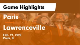 Paris  vs Lawrenceville Game Highlights - Feb. 21, 2020