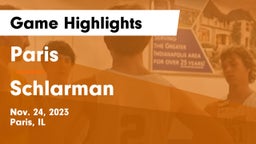 Paris  vs Schlarman Game Highlights - Nov. 24, 2023