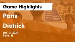 Paris  vs Dietrich  Game Highlights - Jan. 2, 2024