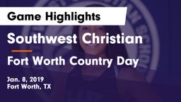 Southwest Christian  vs Fort Worth Country Day  Game Highlights - Jan. 8, 2019