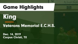 King  vs Veterans Memorial E.C.H.S. Game Highlights - Dec. 14, 2019