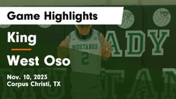 King  vs West Oso  Game Highlights - Nov. 10, 2023