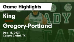 King  vs Gregory-Portland  Game Highlights - Dec. 15, 2023