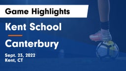 Kent School vs Canterbury  Game Highlights - Sept. 23, 2022