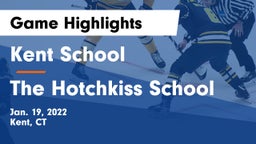 Kent School vs The Hotchkiss School Game Highlights - Jan. 19, 2022