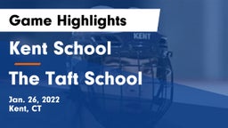 Kent School vs The Taft School Game Highlights - Jan. 26, 2022