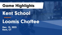 Kent School vs Loomis Chaffee Game Highlights - Dec. 15, 2023