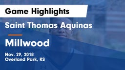 Saint Thomas Aquinas  vs Millwood Game Highlights - Nov. 29, 2018