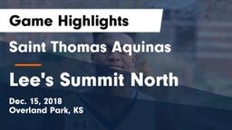 Saint Thomas Aquinas  vs Lee's Summit North  Game Highlights - Dec. 15, 2018