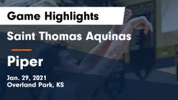 Saint Thomas Aquinas  vs Piper  Game Highlights - Jan. 29, 2021