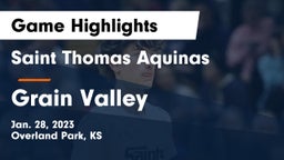 Saint Thomas Aquinas  vs Grain Valley  Game Highlights - Jan. 28, 2023