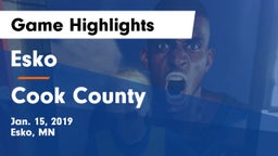 Esko  vs Cook County Game Highlights - Jan. 15, 2019