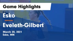 Esko  vs Eveleth-Gilbert  Game Highlights - March 20, 2021