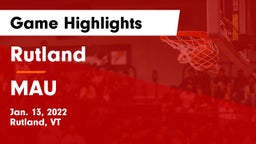 Rutland  vs MAU Game Highlights - Jan. 13, 2022