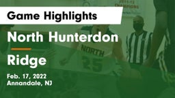 North Hunterdon  vs Ridge  Game Highlights - Feb. 17, 2022