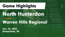 North Hunterdon  vs Warren Hills Regional  Game Highlights - Jan. 24, 2023