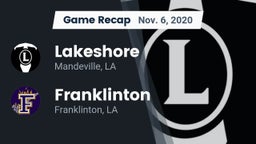 Recap: Lakeshore  vs. Franklinton  2020